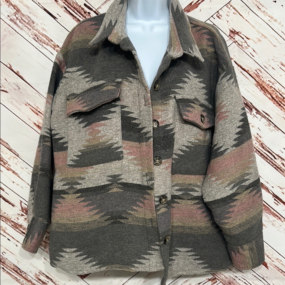 Women's Patterned Blazer Jacket